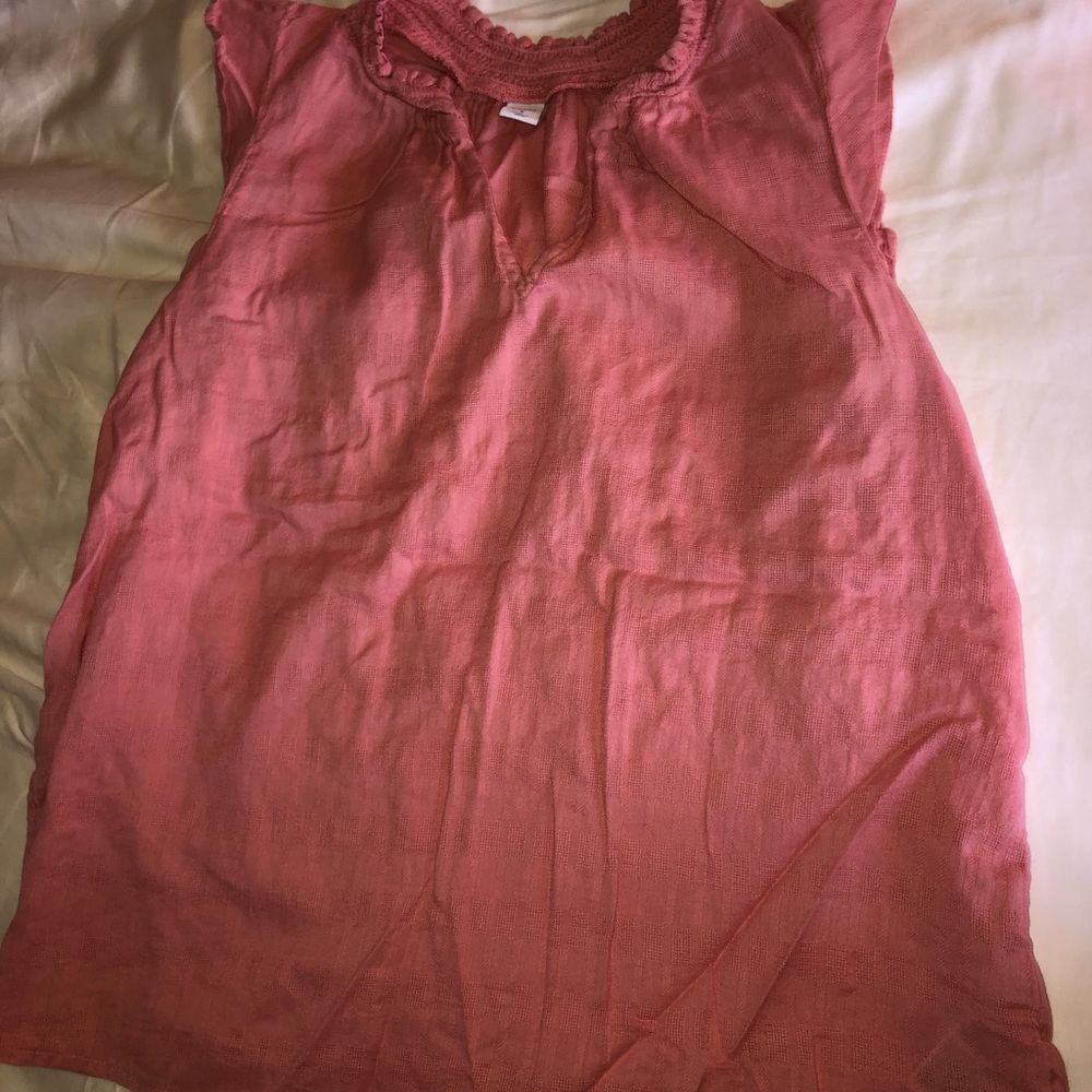 Coral dressy tank